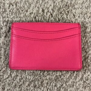 J. Crew Hot Pink Card Case
